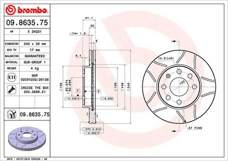 Magneti Marelli 360406039305 - Bremžu diski autospares.lv