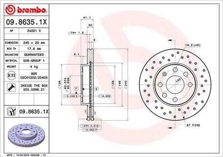 Magneti Marelli 360406039302 - Bremžu diski autospares.lv