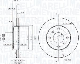 Magneti Marelli 360406035301 - Bremžu diski www.autospares.lv