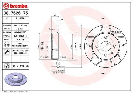 Magneti Marelli 360406038905 - Bremžu diski www.autospares.lv