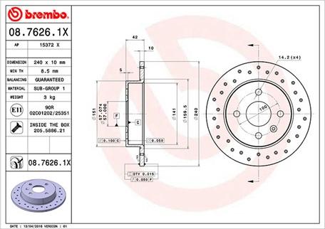 Magneti Marelli 360406038902 - Bremžu diski www.autospares.lv