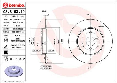 Magneti Marelli 360406033800 - Bremžu diski www.autospares.lv