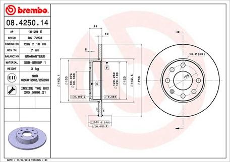 Magneti Marelli 360406037100 - Bremžu diski autospares.lv