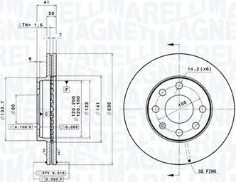 Magneti Marelli 360406037301 - Bremžu diski www.autospares.lv