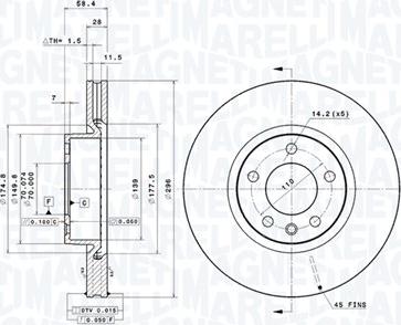 Magneti Marelli 360406037701 - Bremžu diski www.autospares.lv