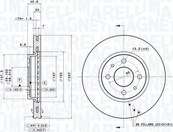 Magneti Marelli 360406029401 - Bremžu diski www.autospares.lv