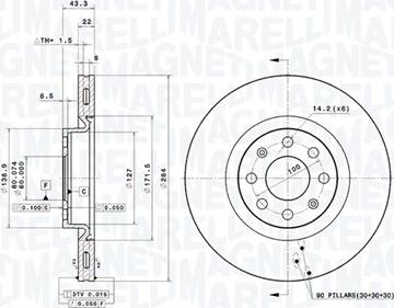 Magneti Marelli 360406024101 - Bremžu diski www.autospares.lv