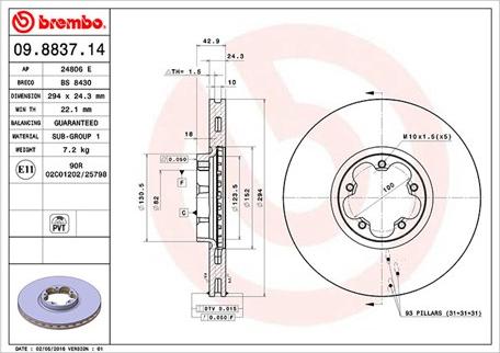 Magneti Marelli 360406026300 - Bremžu diski www.autospares.lv