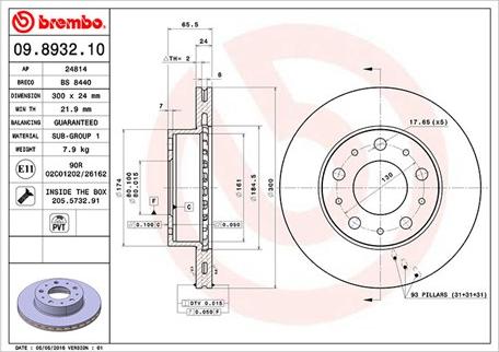 Magneti Marelli 360406023900 - Bremžu diski autospares.lv