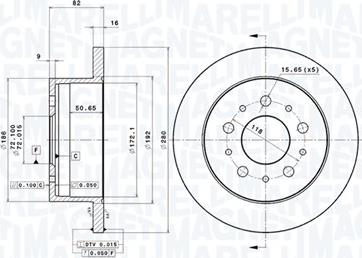 Magneti Marelli 360406023500 - Bremžu diski www.autospares.lv