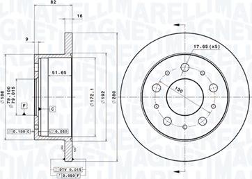 Magneti Marelli 360406023600 - Bremžu diski www.autospares.lv