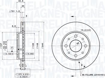 Magneti Marelli 360406023700 - Bremžu diski www.autospares.lv