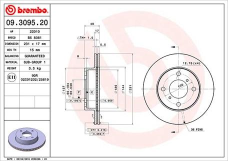 Magneti Marelli 360406027300 - Bremžu diski www.autospares.lv