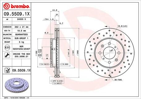 Magneti Marelli 360406027702 - Brake Disc www.autospares.lv