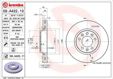 Magneti Marelli 360406075600 - Brake Disc www.autospares.lv