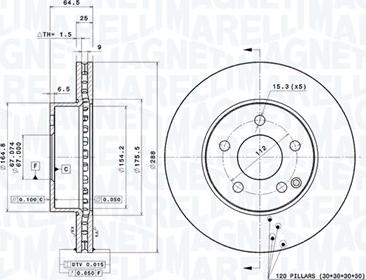 Magneti Marelli 360406076800 - Bremžu diski www.autospares.lv