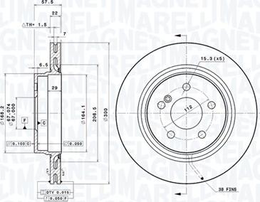 Magneti Marelli 360406076700 - Bremžu diski www.autospares.lv