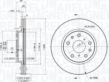 Magneti Marelli 360406070801 - Bremžu diski www.autospares.lv