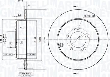 Magneti Marelli 360406077201 - Bremžu diski www.autospares.lv