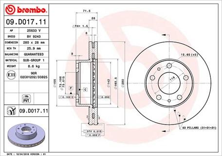 Magneti Marelli 360406159101 - Bremžu diski autospares.lv