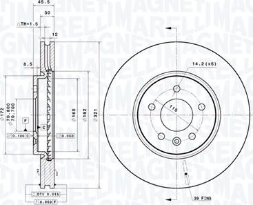 Magneti Marelli 360406155401 - Bremžu diski www.autospares.lv