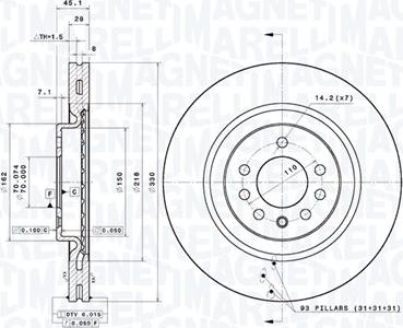 Magneti Marelli 360406165301 - Bremžu diski www.autospares.lv