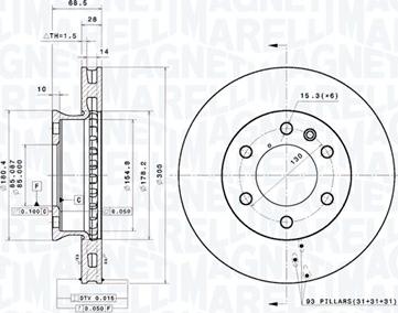 Magneti Marelli 360406166001 - Bremžu diski www.autospares.lv