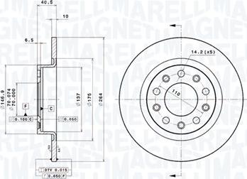 Magneti Marelli 360406104201 - Bremžu diski www.autospares.lv