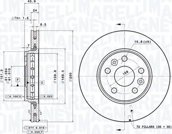 Magneti Marelli 360406106901 - Bremžu diski www.autospares.lv