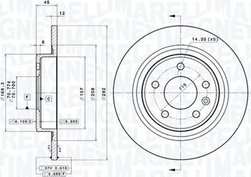 Magneti Marelli 360406107601 - Bremžu diski www.autospares.lv