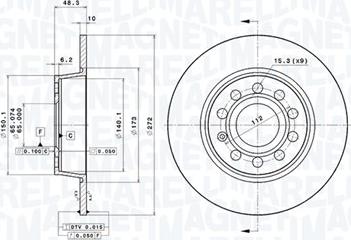 Magneti Marelli 360406107801 - Bremžu diski www.autospares.lv