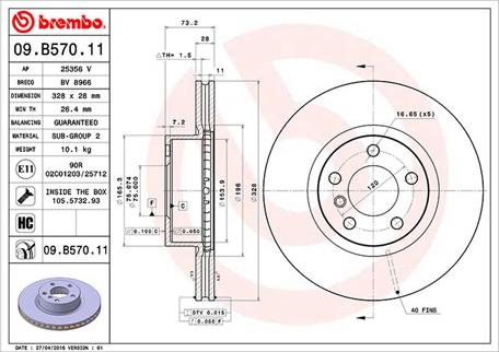 Magneti Marelli 360406119801 - Bremžu diski www.autospares.lv