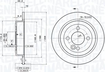 Magneti Marelli 360406110901 - Bremžu diski www.autospares.lv