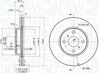 Magneti Marelli 360406110801 - Bremžu diski www.autospares.lv