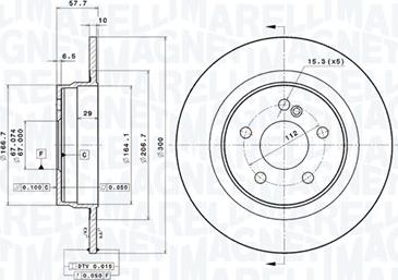 Magneti Marelli 360406110701 - Bremžu diski www.autospares.lv