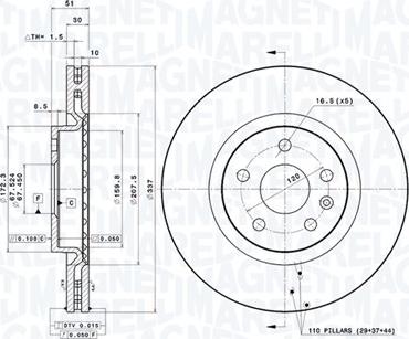 Magneti Marelli 360406111101 - Bremžu diski www.autospares.lv