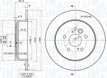 Magneti Marelli 360406111800 - Bremžu diski www.autospares.lv