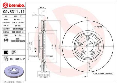 Magneti Marelli 360406111301 - Bremžu diski www.autospares.lv