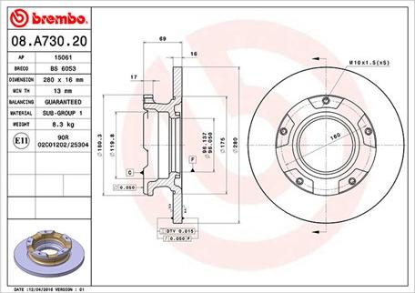 Magneti Marelli 360406111200 - Brake Disc www.autospares.lv