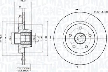 Magneti Marelli 360406184700 - Bremžu diski www.autospares.lv