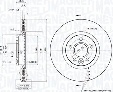 Magneti Marelli 360406185901 - Bremžu diski www.autospares.lv