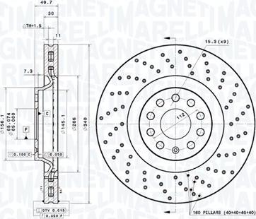 Magneti Marelli 360406185402 - Bremžu diski www.autospares.lv