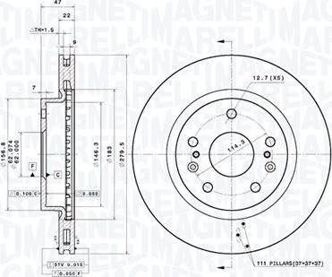 Magneti Marelli 360406181001 - Bremžu diski www.autospares.lv