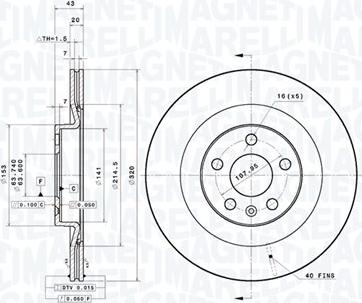 Magneti Marelli 360406183801 - Bremžu diski www.autospares.lv