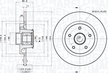 Magneti Marelli 360406182400 - Bremžu diski www.autospares.lv