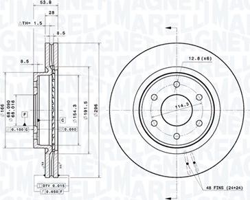 Magneti Marelli 360406182501 - Bremžu diski www.autospares.lv