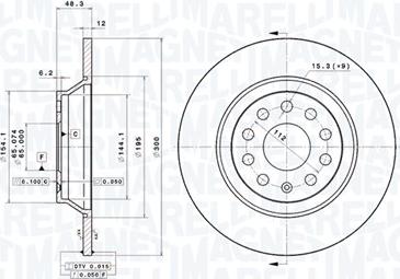 Magneti Marelli 360406139501 - Bremžu diski www.autospares.lv