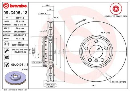 Magneti Marelli 360406131004 - Bremžu diski www.autospares.lv