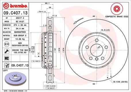 Magneti Marelli 360406131104 - Bremžu diski www.autospares.lv