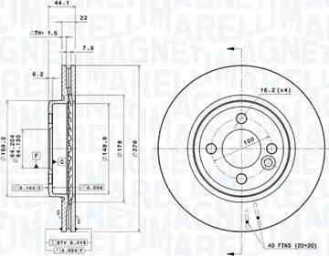 Magneti Marelli 360406120301 - Bremžu diski www.autospares.lv